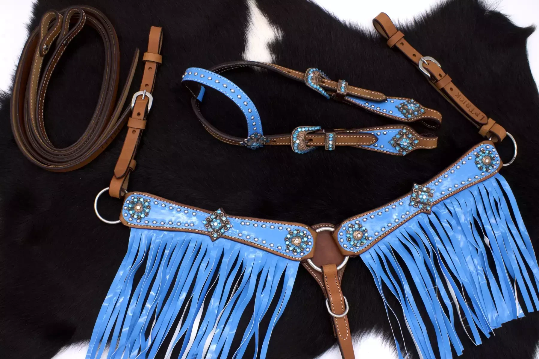 Kopfstück inkl. Zügel & Vorderzeug "Mini Sky Blue"