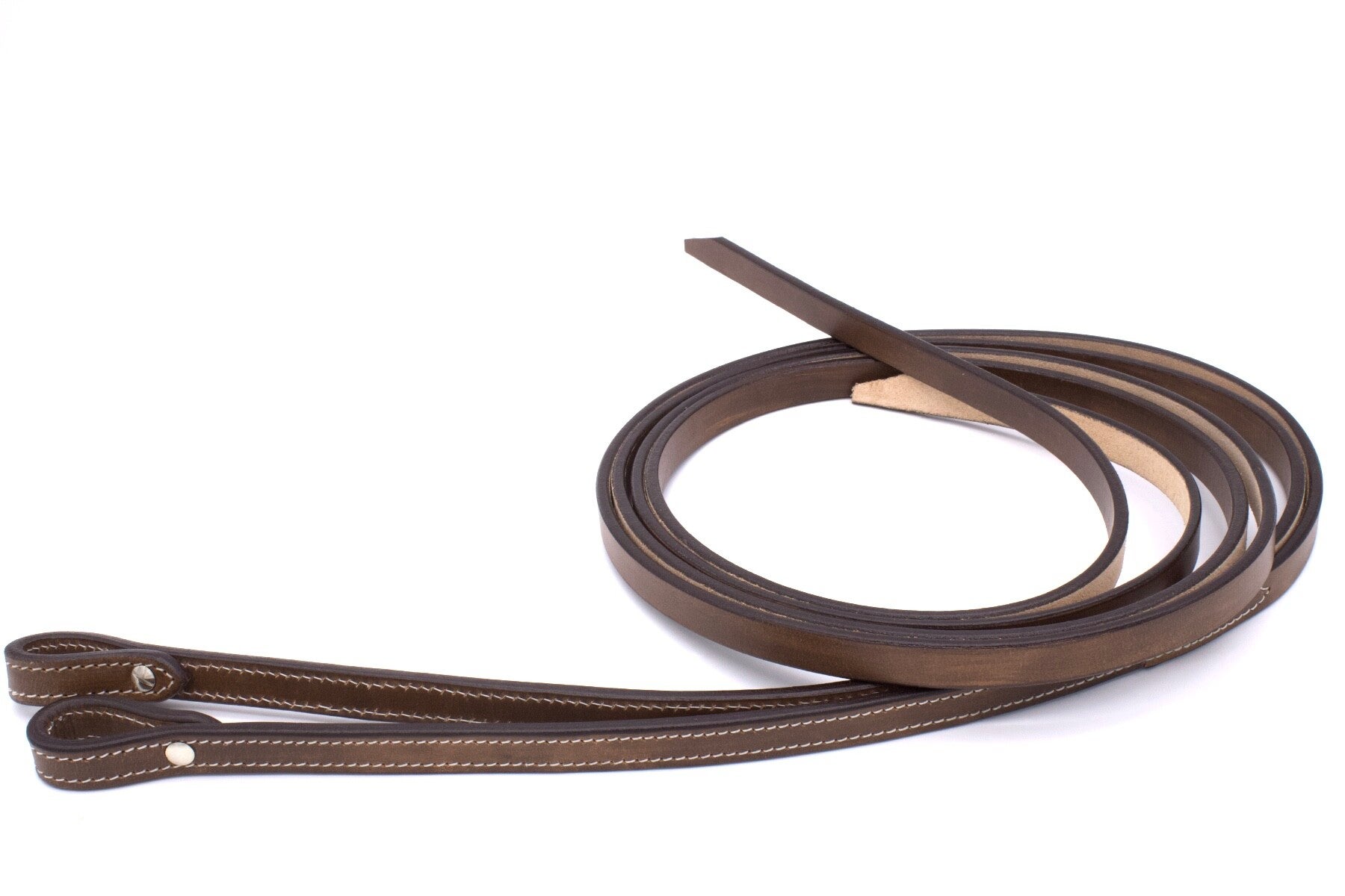 Lederzügel Split Reins Harness "Chestnut" 210cm