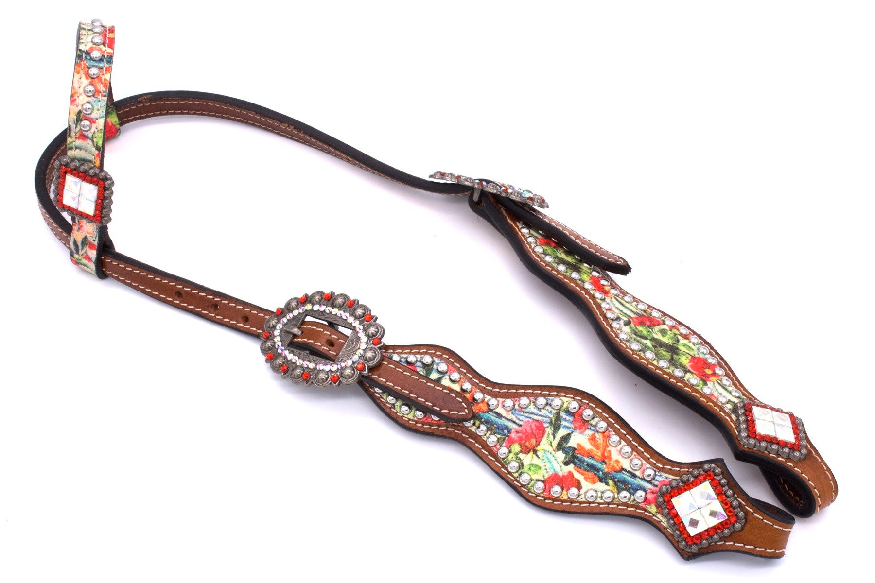 Kopfstück Einohr "Red Rose"