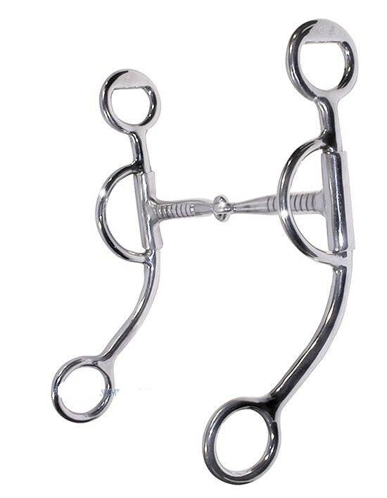 Snaffle Bit mit Short Shanks "Silber" (11,4cm - 13,9cm)