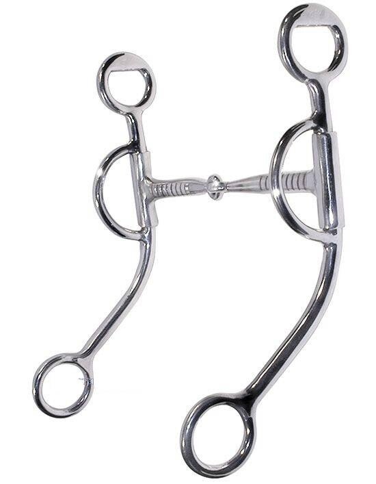 Snaffle Bit mit Shanks "Silber" (11,4cm - 13,9cm)