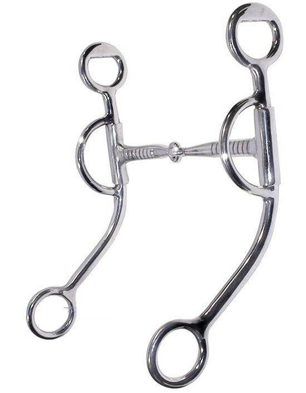 Snaffle Bit mit Shanks "Silber" (11,4cm - 13,9cm)