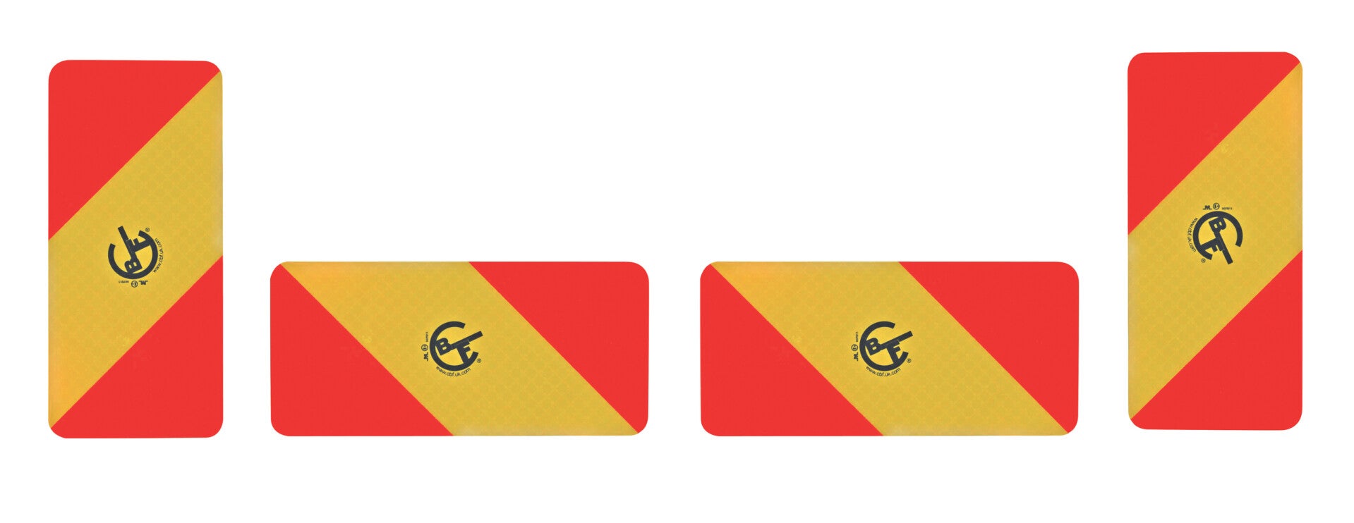 Rear Marker Plates (Set of 4)