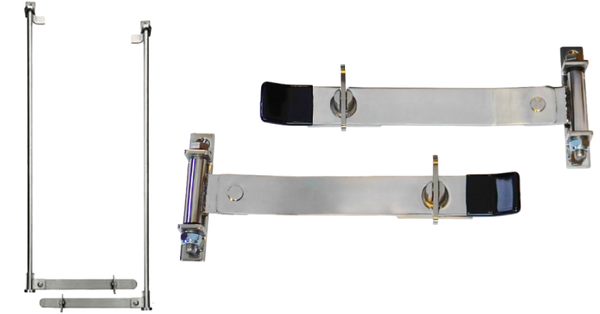 Horsebox Ramp Closing Handle / Locking Mechanism (7.5T+) - Stainless Steel