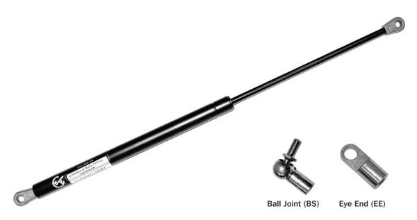 Gas Spring / Strut - 150N Ball Ends - 8mm Rod (485mm)