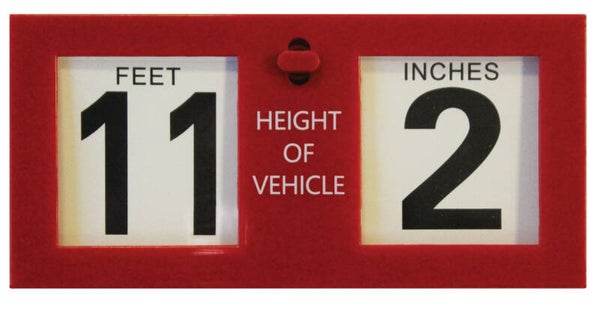 Vehicle Height Indicator - Imperial & Metric