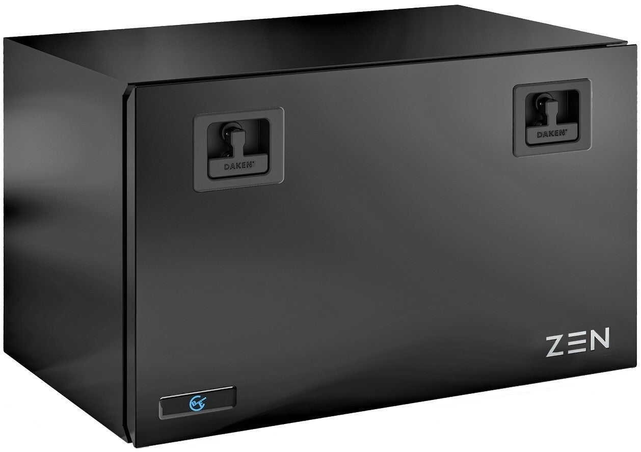 Black Painted Steel Skirt Locker Box - ‘ZEN30’ Range - 800mm