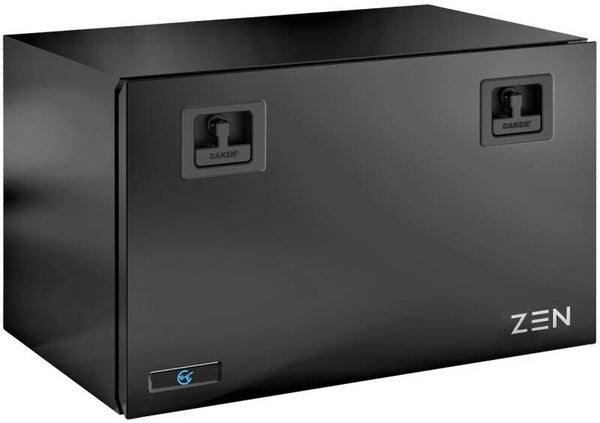 Black Painted Steel Skirt Locker Box - ‘ZEN30’ Range - 1450mm