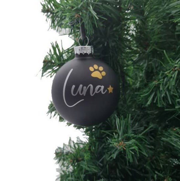 Gedenk kerstbal (huis)dier