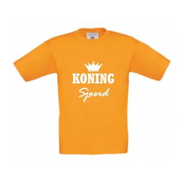 Koningsdag koning shirt met naam