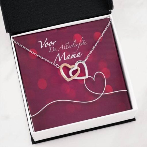 Ketting met hartjes - Voor de allerliefste mama