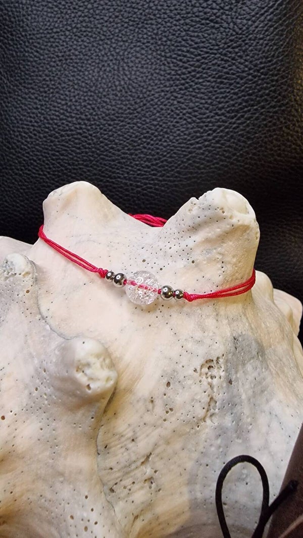 Bracelet Ligne Cristalline Acier inoxydable Cristal Fuchsia
