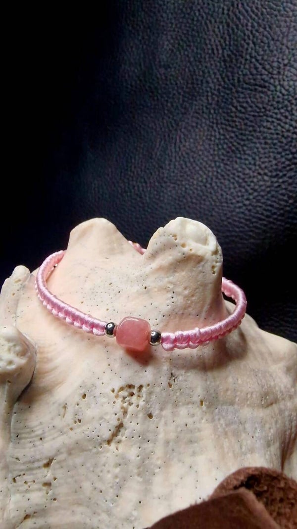 Bracelet Ligne Cristalline Acier inoxydable Fraise