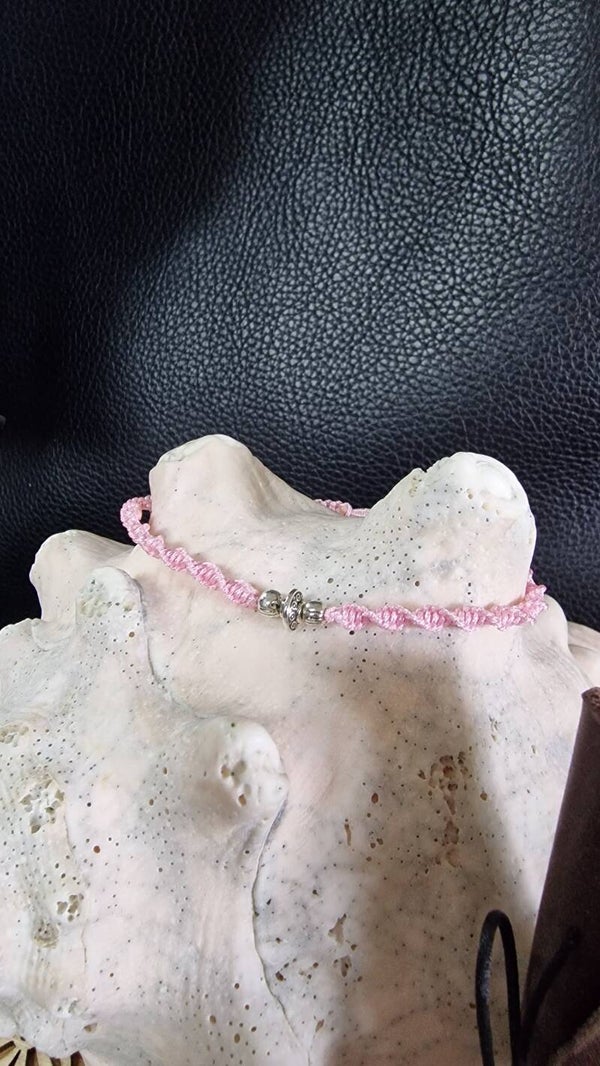 Bracelet Ligne Cristalline Rosée