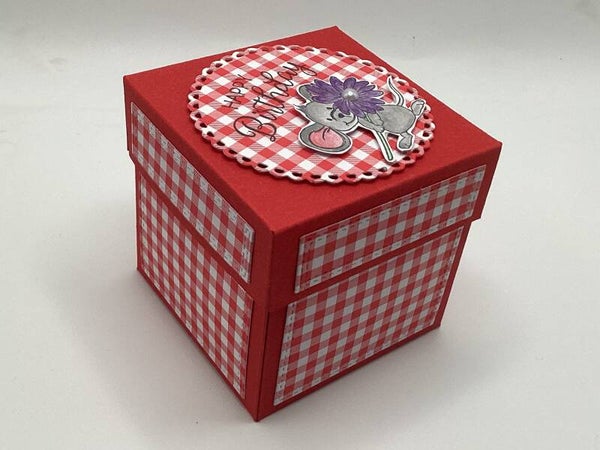 Geburtstagsbox in rot