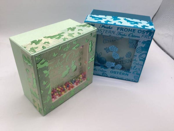 Zwei Geschenkboxen zu Ostern