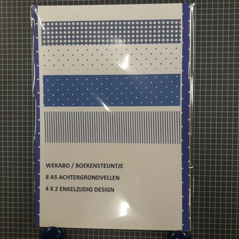WEKABO/BOEKENSTEUNTJE A5 DONKER BLAUW 013