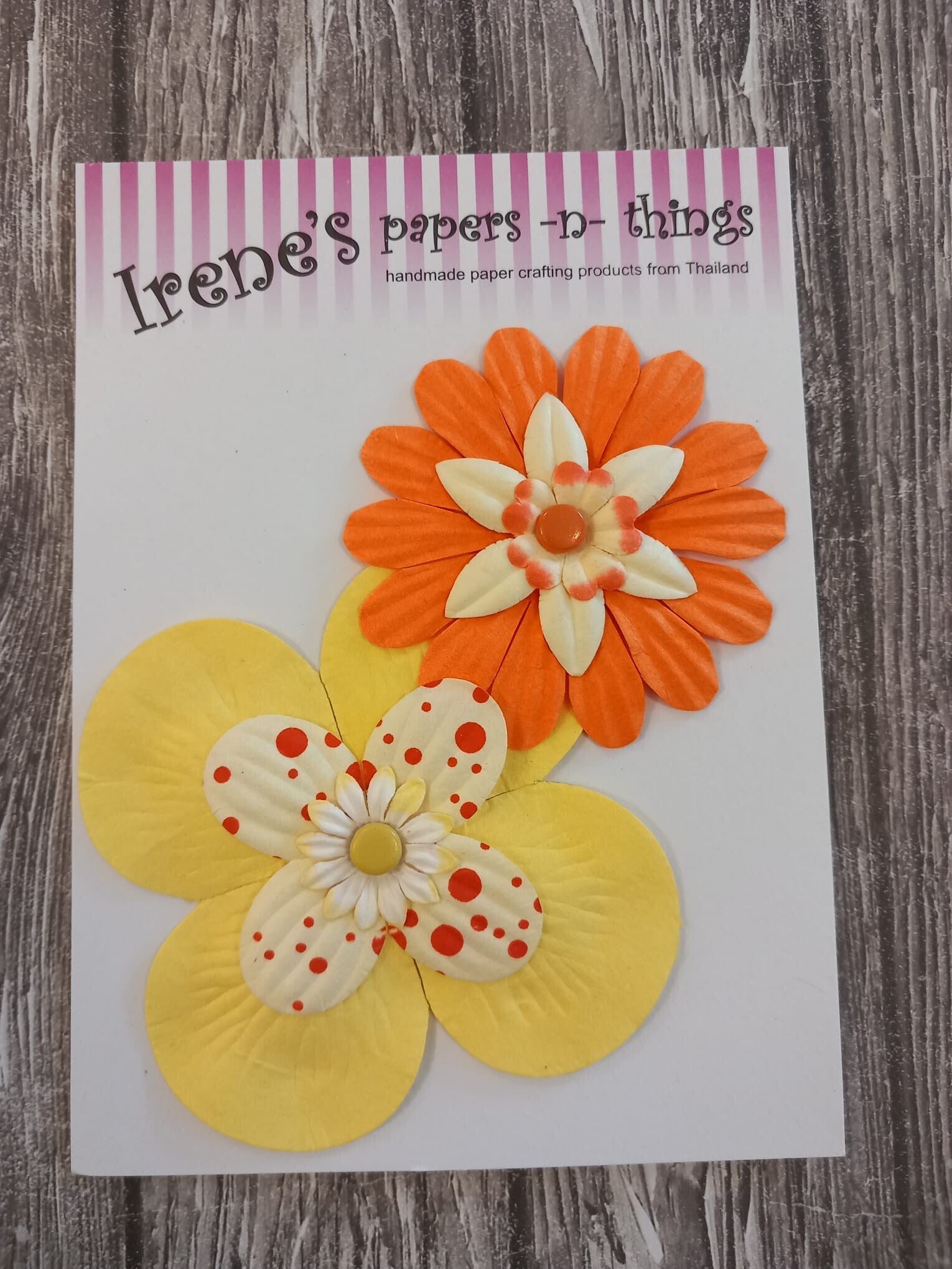 LF-10136 diverse bloemen geel/oranje