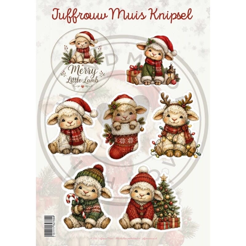 Juffrouw Muis Knipsel - Merry Little Lamb