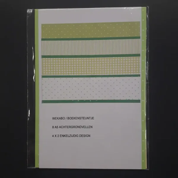 WEKABO/BOEKENSTEUNTJE A5 MINT GROEN 015