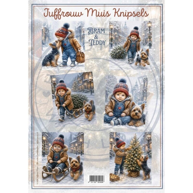 Juffrouw Muis Knipsel - Bram & Teddy