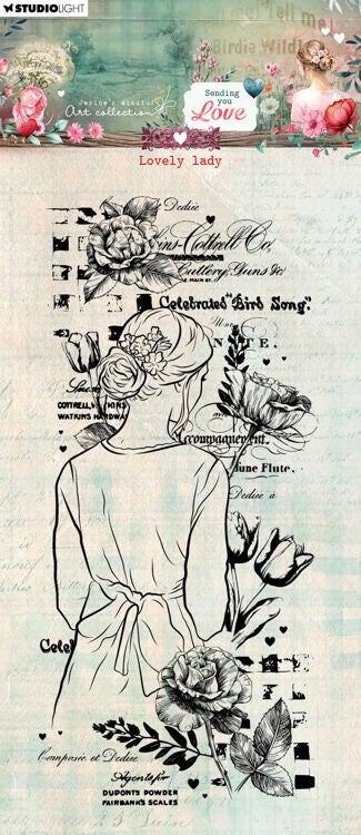 MA-SYL-STAMP798 - JMA Collection - Sending you Love - Clear Stamps - Lovely Lady