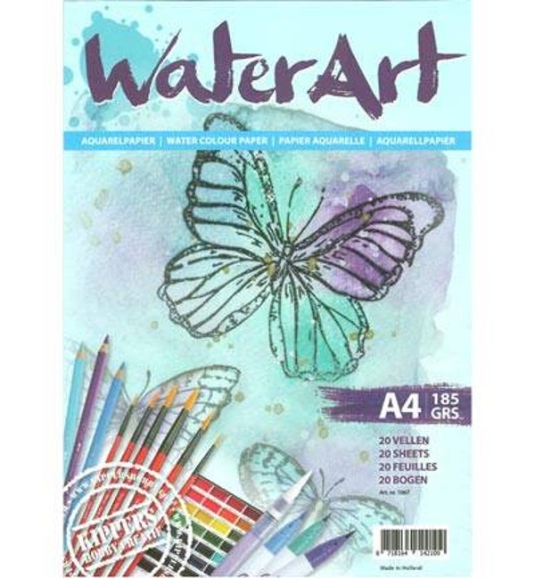 WaterArt - Aquarel Papier 20 sheets