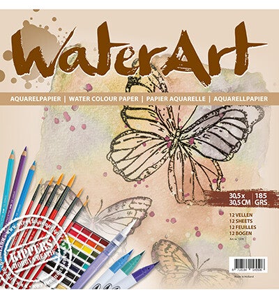 WaterArt Aquarel Papier 12 sheets