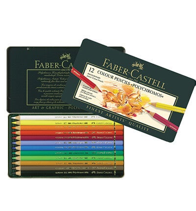 Faber Castell -110012 - FC Polychromos Metalen etui a 12st.