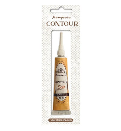 KATN01 - Stamperia Contour liner Goud 20ml
