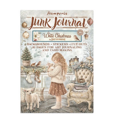 SBJK28 - Stamperia junk journal stickers en cut-outs – White Christmas