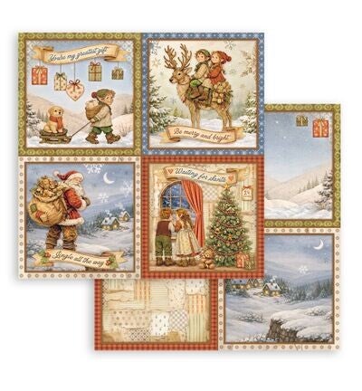 SBB1168 - Stamperia dubbelzijdig scrapbookingvel – Silent Night