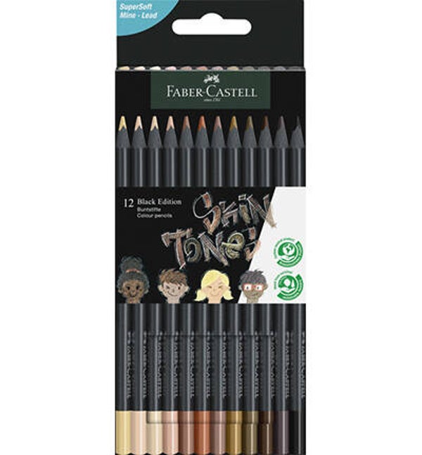 Faber Castell - 116414 - Kleurpotlood FC Black Ed. huidskleuren in karton