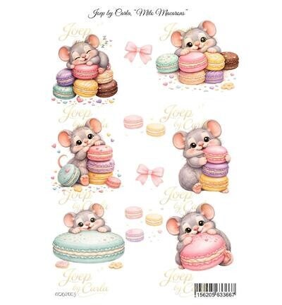 JBC-KV-2601003 - Milo Macarons - A4 knipvel
