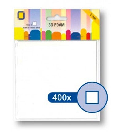 JeJe foampads 2.0 mm dik - 400pcs / 5 x 5 x 2mm