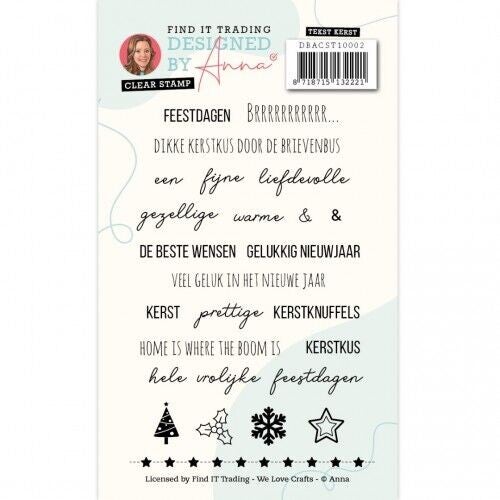 DBACST10002 - Designed by Anna - Mix and Match sentiments Stamps - Christmas