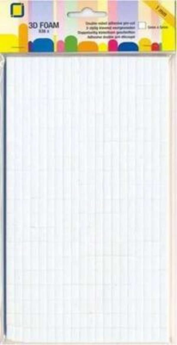 JeJe foampads 1.0 mm dik - 5x5 mm - 836 st