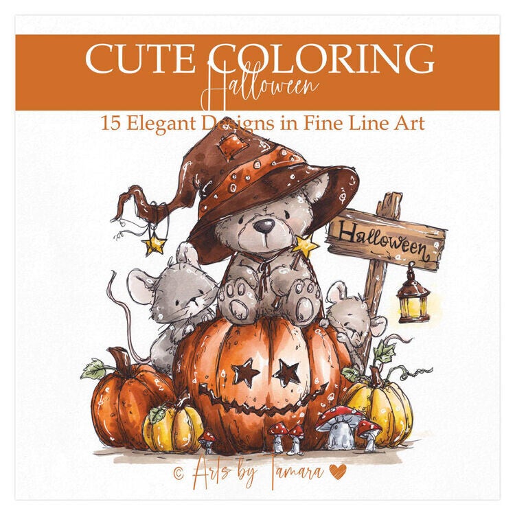 ABT-CC-006 - Arts by Tamara - Cute Coloring Halloween Omschrijving