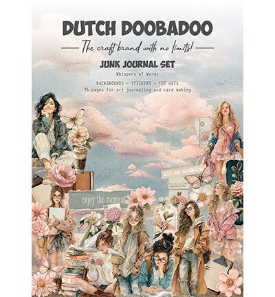 472.996.001 - DutchDoobadoo - Junk Journal Set Whispers of Words