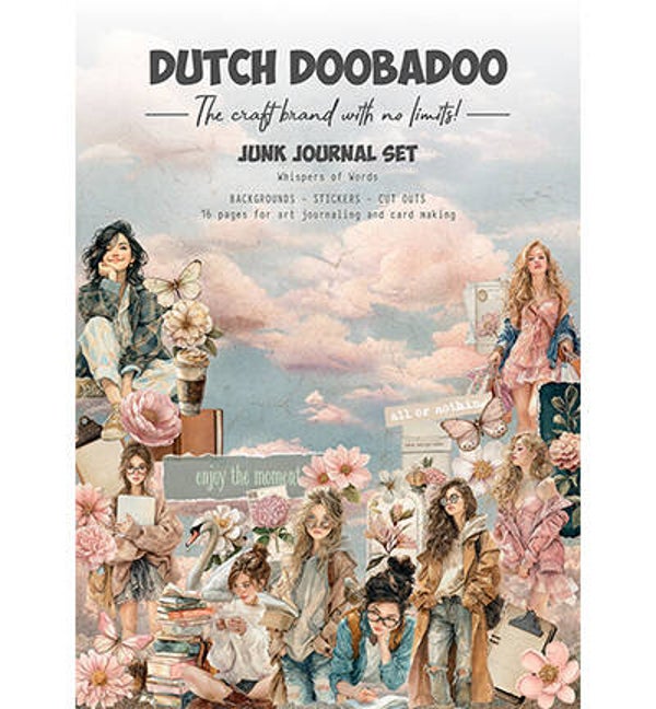 472.996.001 - DutchDoobadoo - Junk Journal Set Whispers of Words