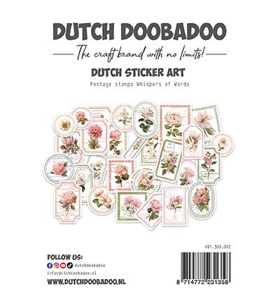 491.300.002 - Dutch Doobadoo - Sticker Art - Postage Stamps - Whispers of Words