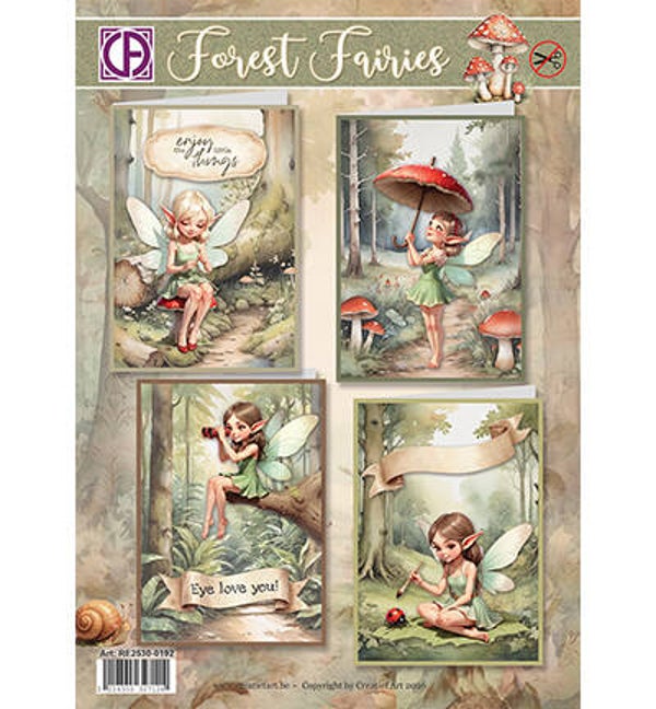 RE2530-0192 - Creatief Art - Forest Fairies