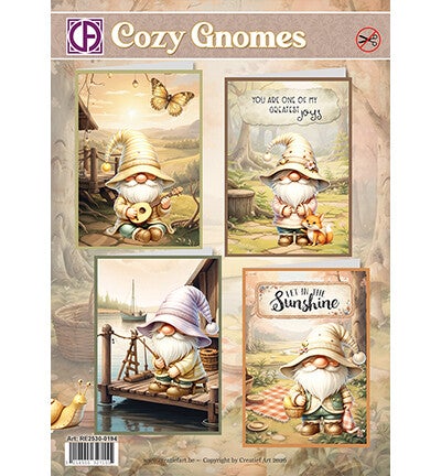 RE2530-0194 - Creatief Art - Cozy Gnomes