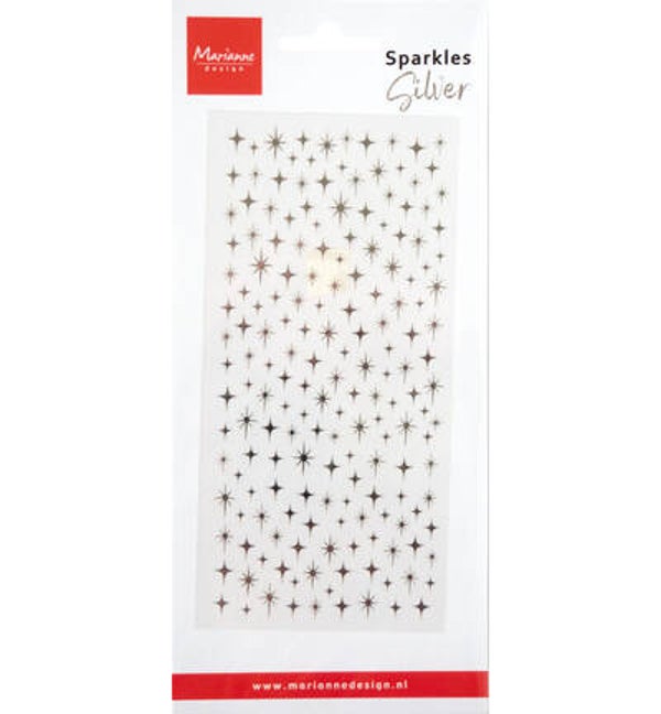CA3229 - MarianneDesign Sparkles, Silver (stickers)