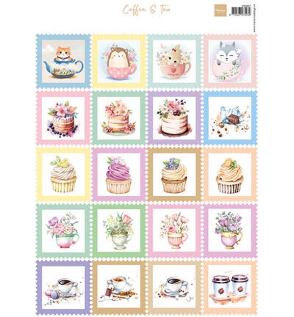 VK9647 - Knipvel A4 – Stamps Coffee & Tea