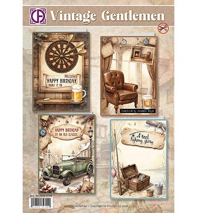 RE2530-0190 - Creatief Art - Vintage Gentlemen