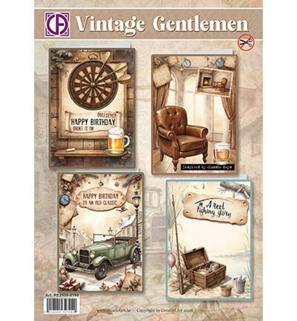 RE2530-0190 - Creatief Art - Vintage Gentlemen
