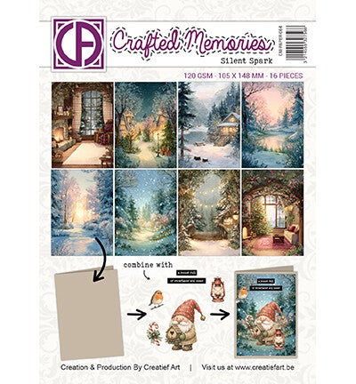 CM-PAPER-004 - Creatief Art - Collagepapier - Silent Spark - A6