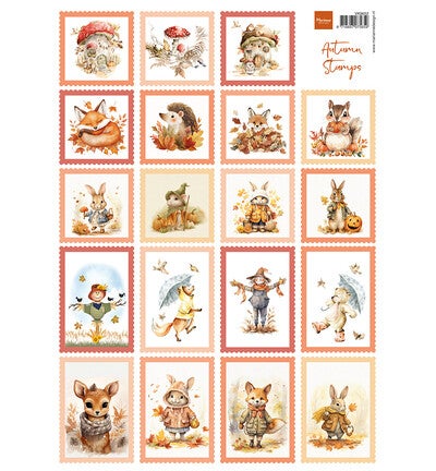Marianne Design -VK9652 - Knipvel A4, Autumn Stamps