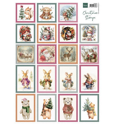 Marianne Design - VK9653 - Knipvel A4, Christmas Stamps